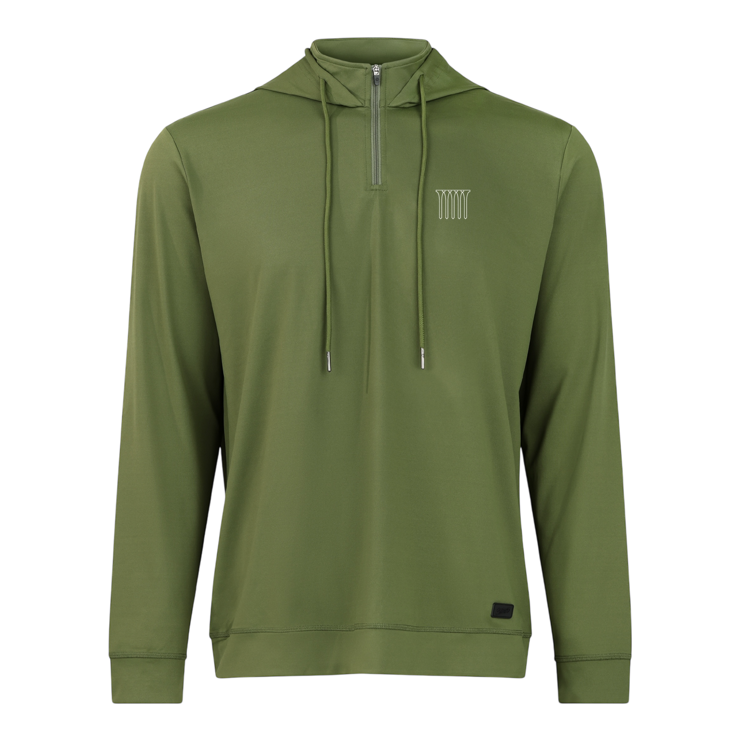 5 Tees Greenside 1/4 Zip Hoodie | Green