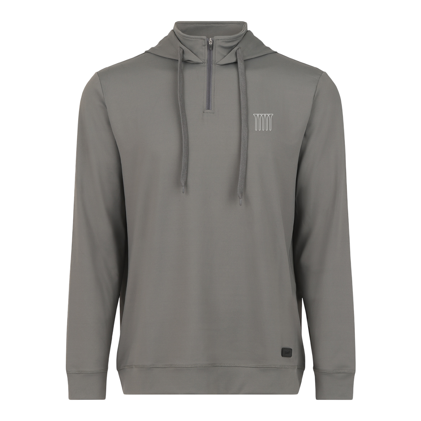 5 Tees Greenside 1/4 Zip Hoodie | Grey