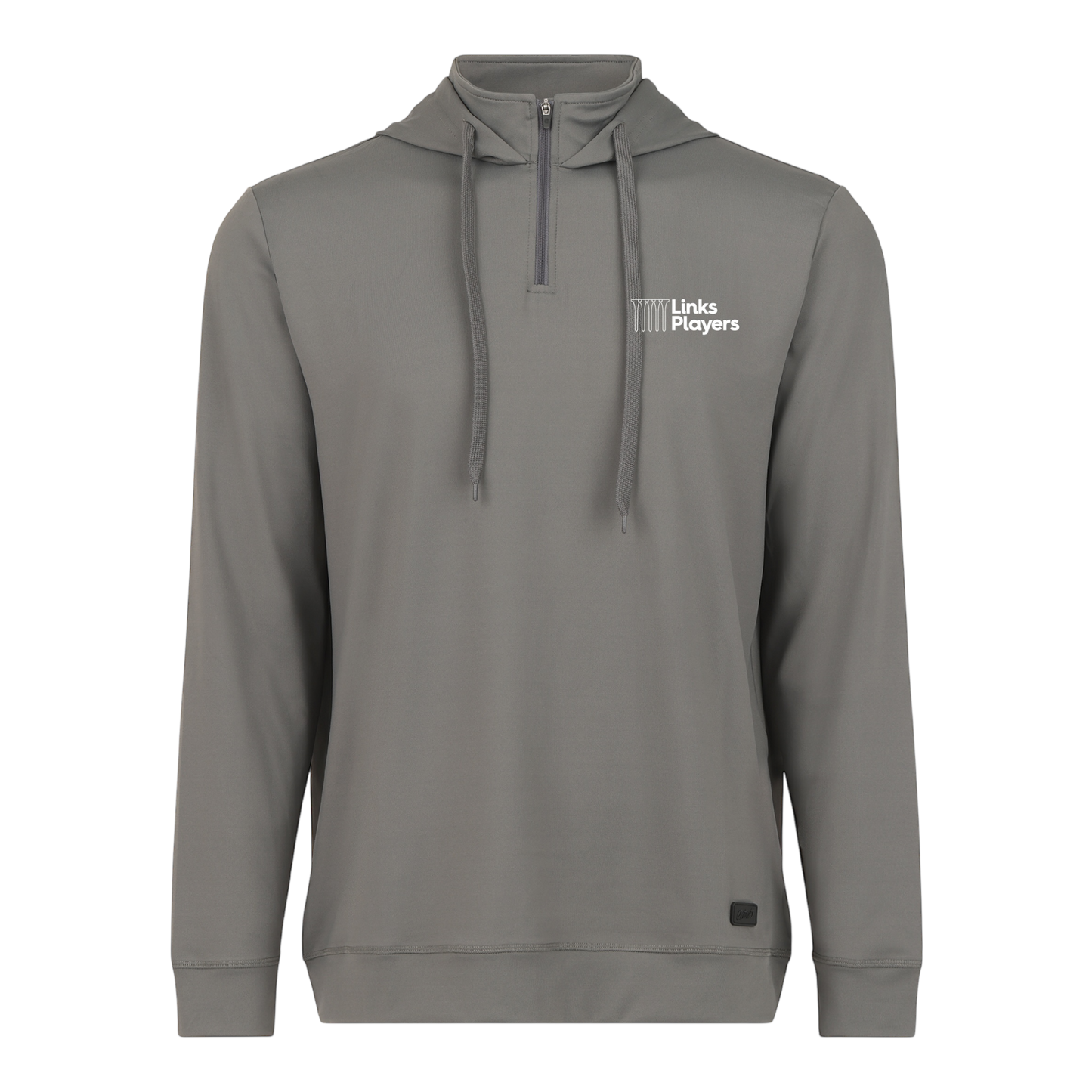 Links Players Greenside 1/4 Zip Hoodie | Grey