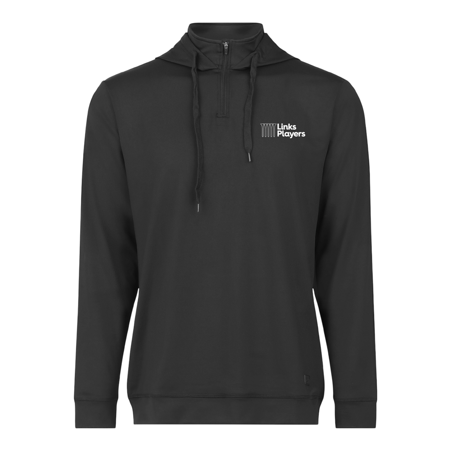 Links Players Greenside 1/4 Zip Hoodie | Black