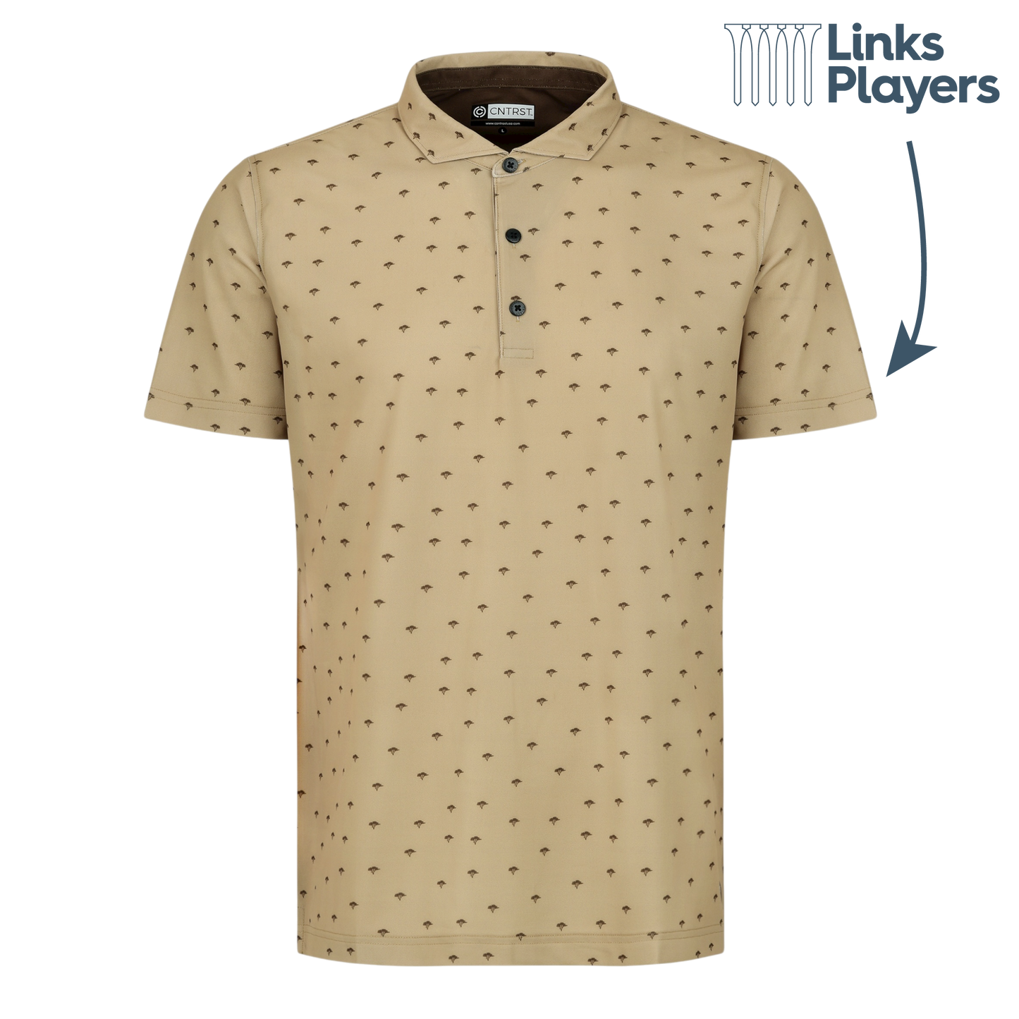 Links Players Pebble Polo | Brown