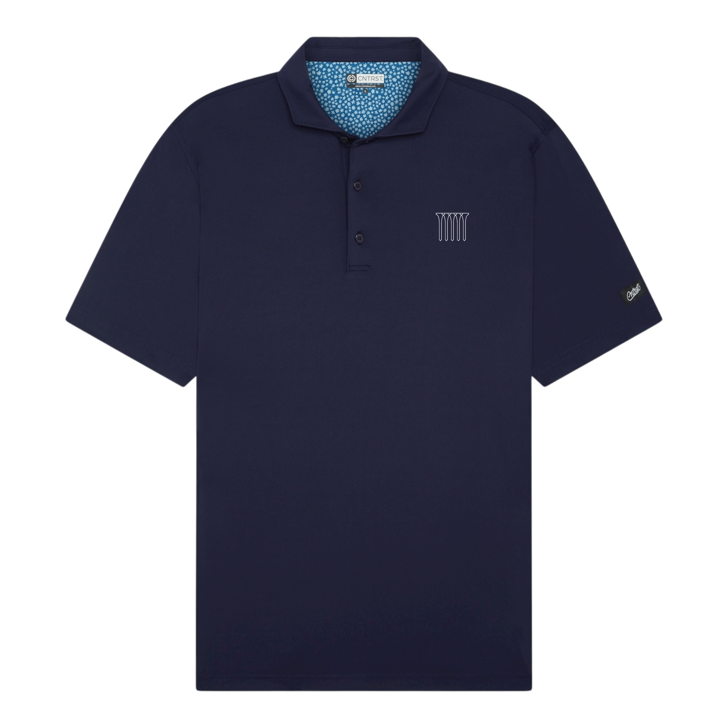 5 Tees Navy Polo