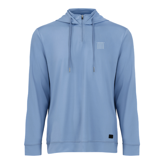 5 Tees Greenside 1/4 Zip Hoodie | Blue