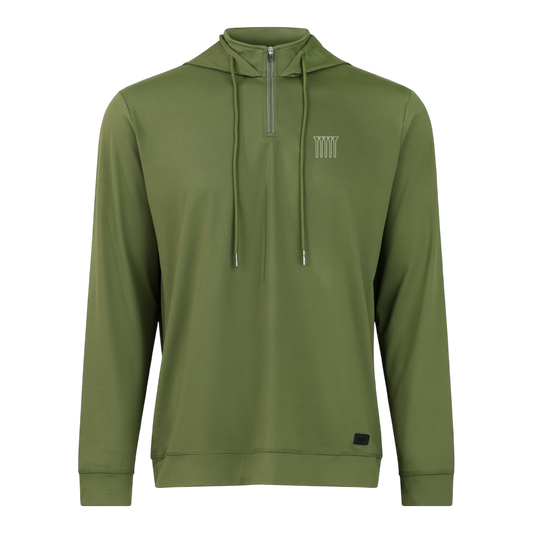 5 Tees Greenside 1/4 Zip Hoodie | Green