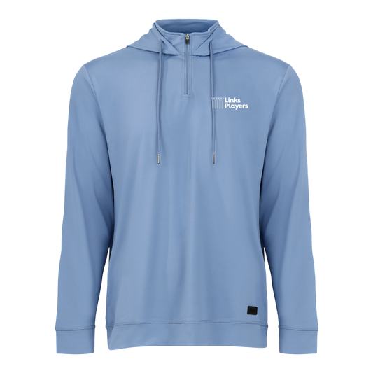 Links Players Greenside 1/4 Zip Hoodie | Blue
