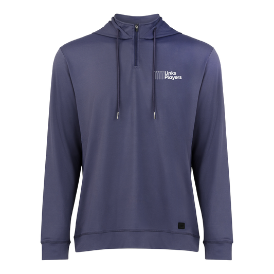Links Players Greenside 1/4 Zip Hoodie | Navy
