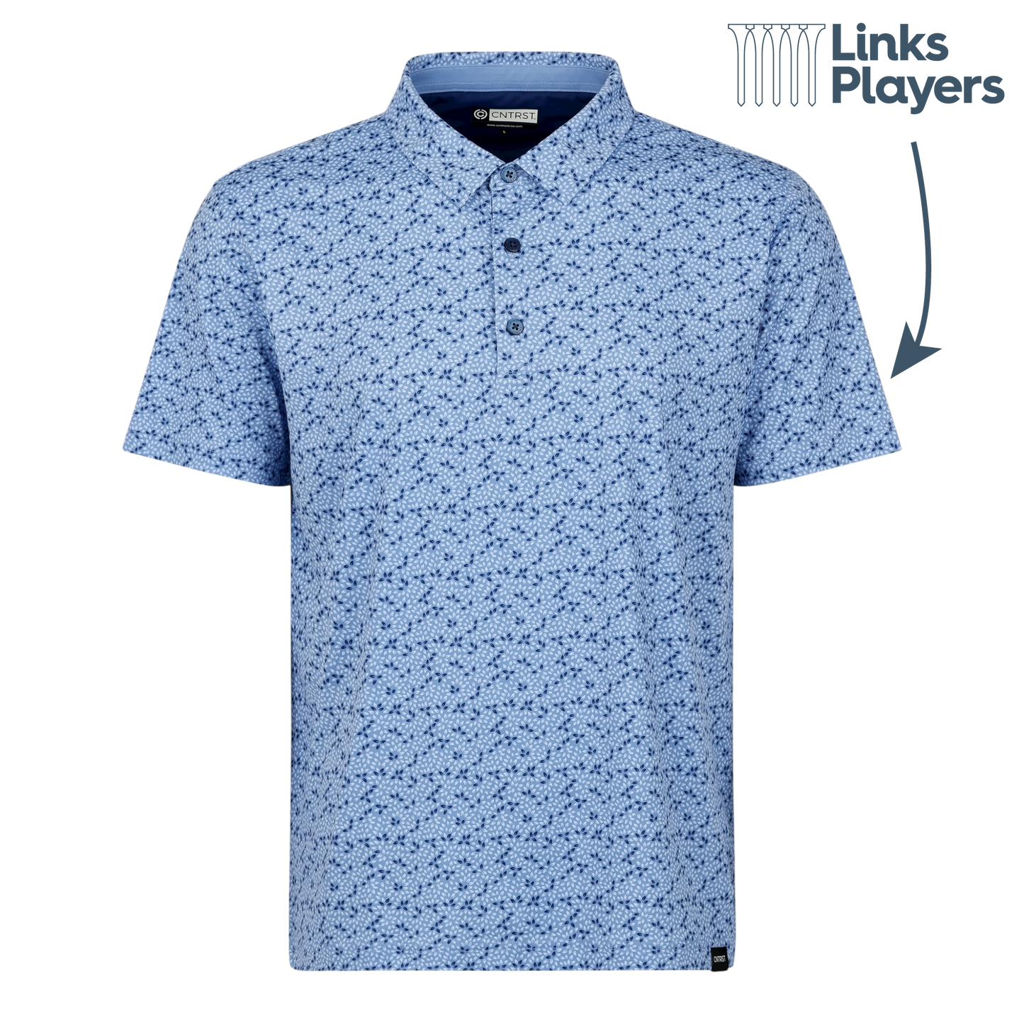 Links Players Leaves Polo | Blue