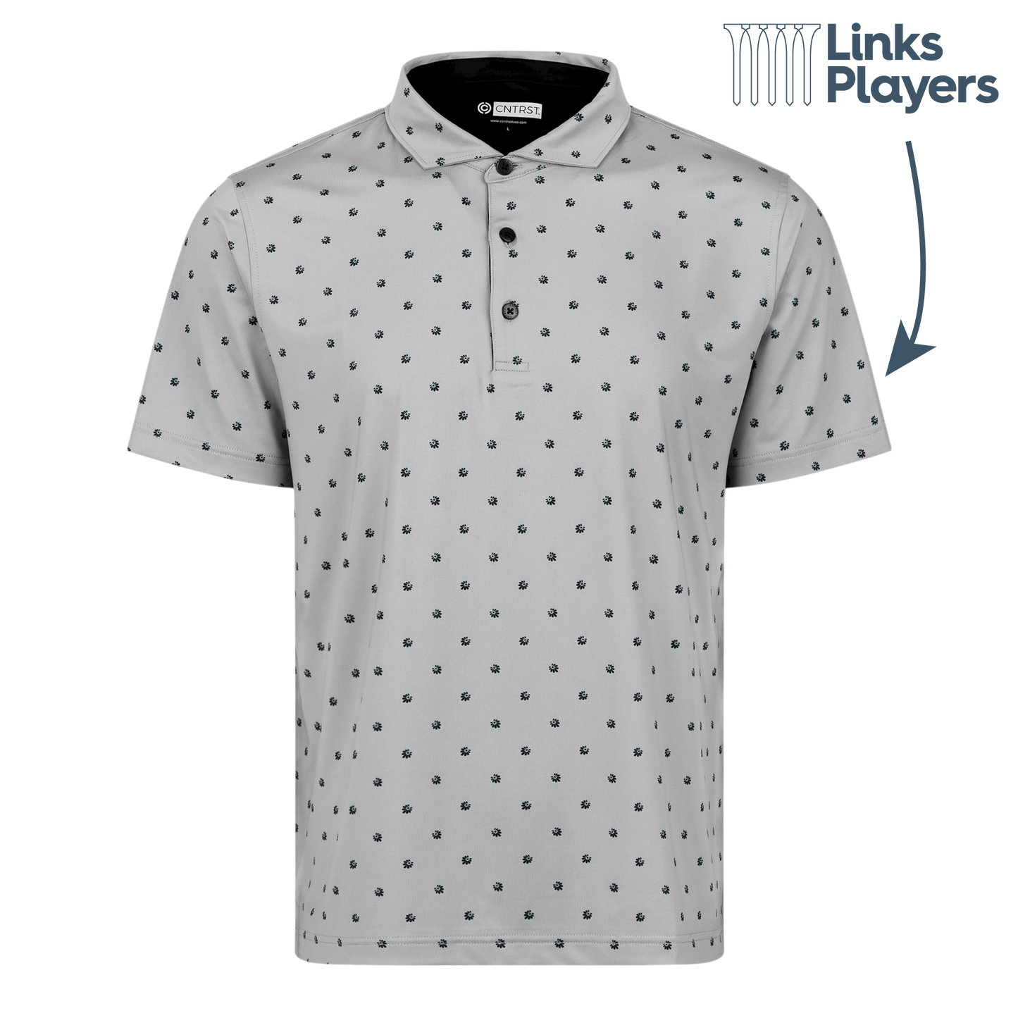 Links Players Splash Polo | Grey