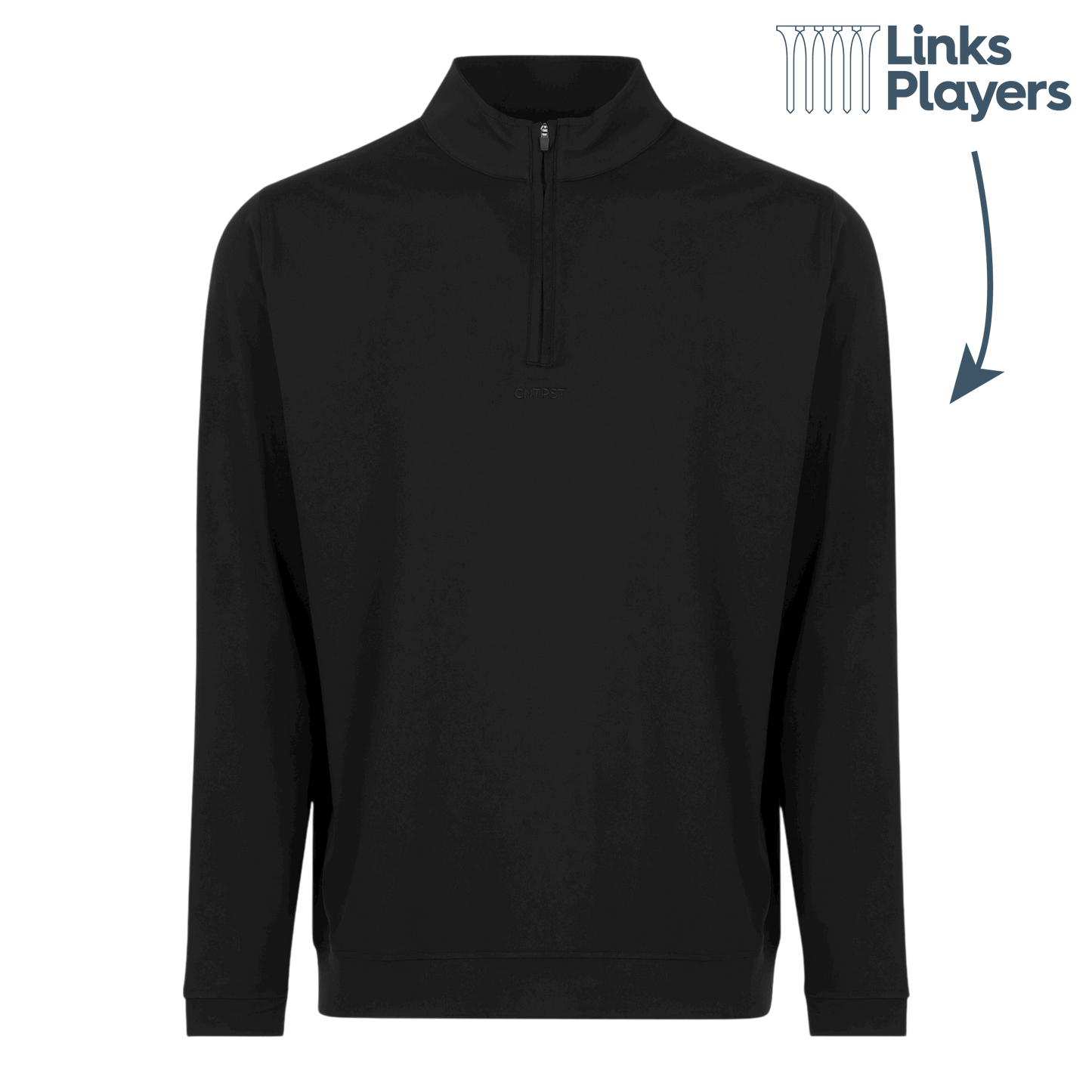 Links Players Early Bird 1/4 Zip | Black