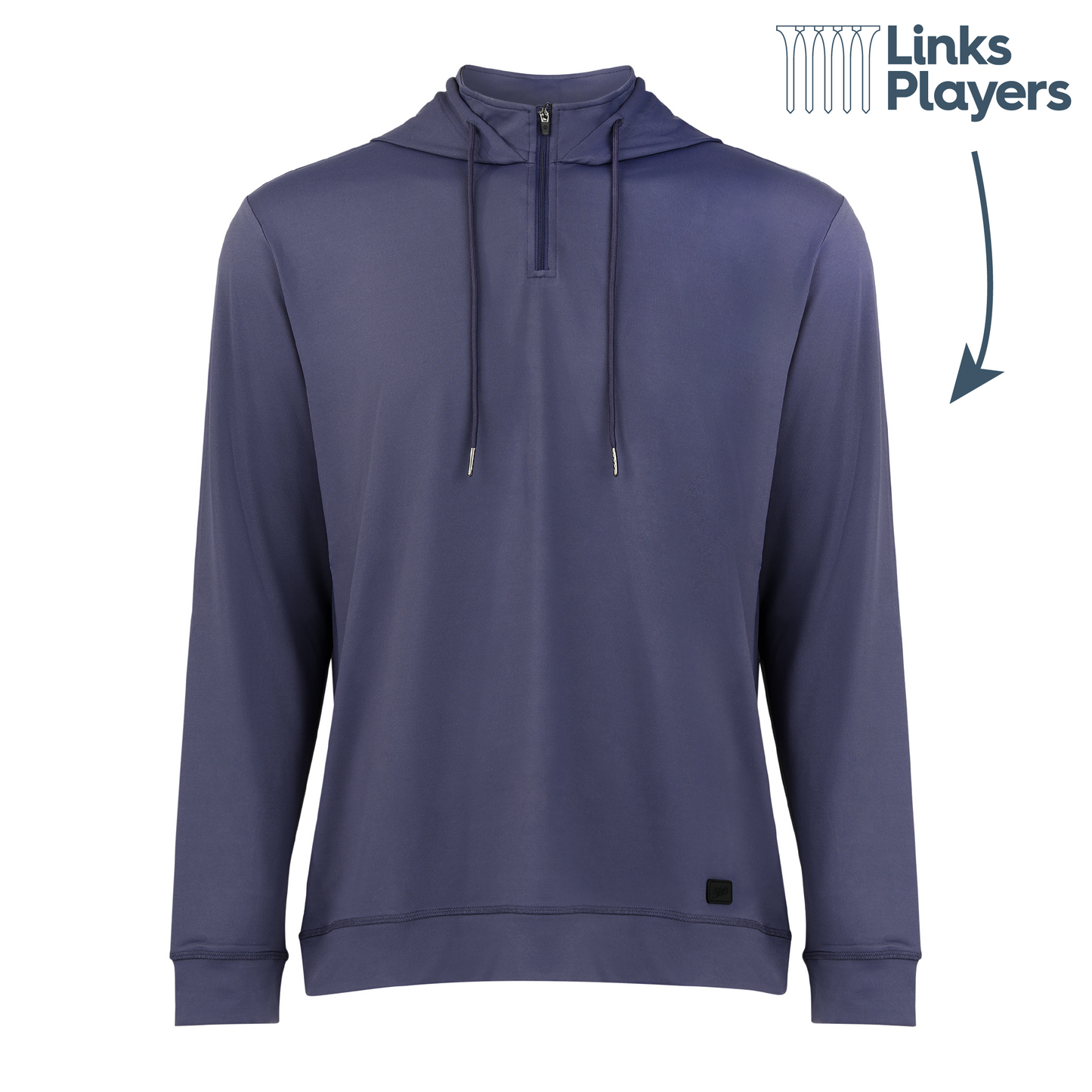 Links Players Greenside 1/4 Zip Hoodie | Navy