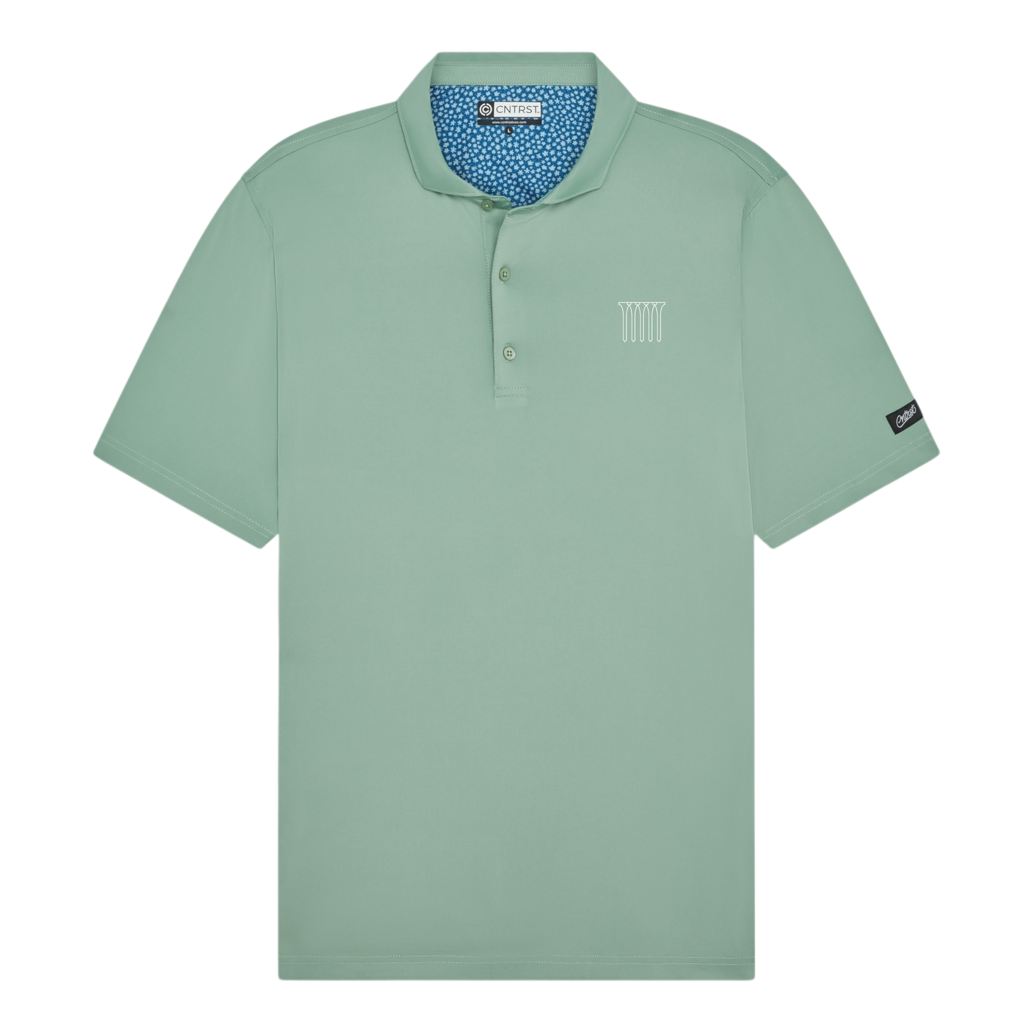 5 Tees Sage Polo